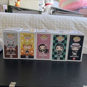 5 Demonslayer Funko pops